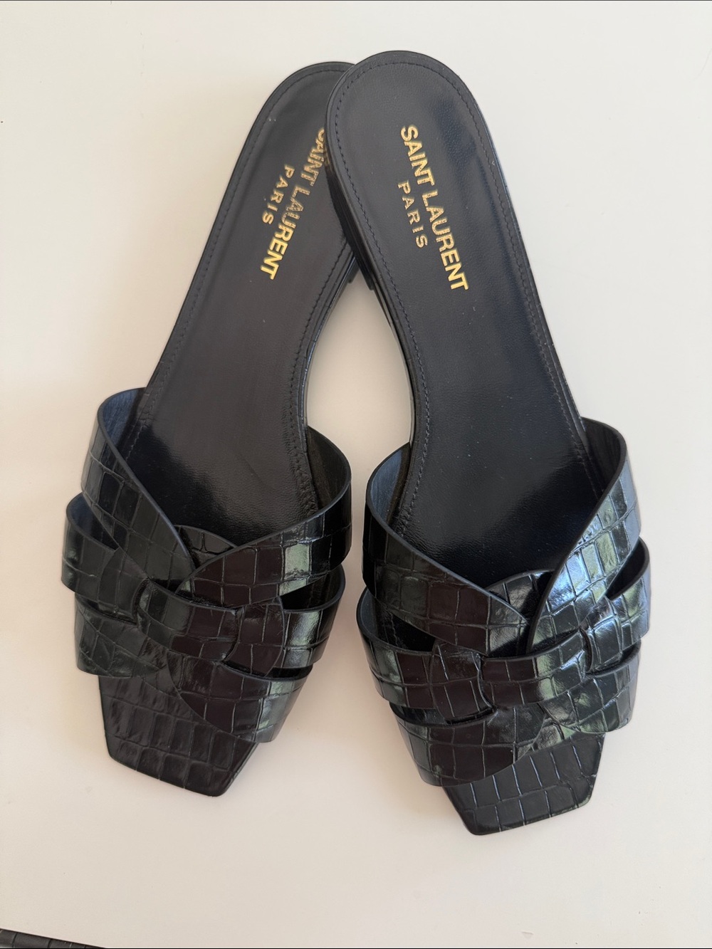Saint Laurent Tribute Mule Slides